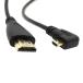 Swehoo Cablecc прямой угол 90 раз микро HDMI-HDMI мужской HDTV кабель ( мобильный телефон, планшет, камера для )