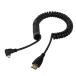  стрейч springs левый правый угол 90 раз микро HDMI - HDMI мужской HDTV кабель мобильный телефон планшет камера для Left ang