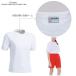  school футболка одноцветный белый (wundou) P-220 XS-XXL размер спортивная форма . пот скорость . хлопок полиэстер хлопок 
