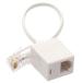  аудио вентилятор RJ45-RJ11 изменение кабель LAN телефон линия i-sa сеть RJ45 8P4C мужской -RJ11 6P4C женский белый 