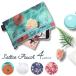  make-up pouch cosme pouch case lady's storage floral print 
