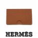 [ как новый ] Hermes футляр для карточек Bourgogne чехол для пропуска Gold расческа . bell *C ap1077[ один . быстрое решение ]