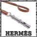 [ super-beauty goods ] Hermes necklace dog pipe sifre whistle ultrasound tea leather silver metal fittings France made appre5854[ one . prompt decision ]