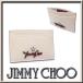 [ не использовался . близкий ] Jimmy Choo JIMMY CHOO кожа футляр для карточек слоновая кость звезда коробка сумка для хранения Италия производства appre6973[ один . быстрое решение ]