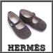 [ не использовался - как новый ] Hermes пинетки a Dada 21 серый e палец на ноге p замша коробка Kids младенец ребенок ap7815[ один . быстрое решение ]