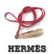 [ super-beauty goods ] Hermes sifre dog pipe whistle necklace Buffalo horn comb . bell red France made ap8353[ one . prompt decision ]