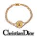 [ как новый - очень красивый товар ] Christian Dior монета браслет Elizabeth монета стразы Vintage ap9420[ один . быстрое решение ]