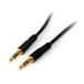 StarTech MU6MMS черный аудио кабель (1.8m/3.5mm 3 высшее Mini штекер / мужской - мужской / стерео звук AUX/ динамик наушники Jack слуховай аппарат код )