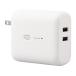 ELECOM DE-AC06-5000WF ۥ磻ȥե ХХåƥ꡼ (󥻥Ȱη 5000mAh 12W (USB A2) 2ƱŲ) ᡼ľ