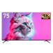  телевизор 75 модели жидкокристаллический ТВ-монитор MAXZEN 75 дюймовый TV MVU75CH07 75V type Google телевизор наземный *BS*110 раз CS цифровой 4K соответствует HDRmakszen новый жизнь 