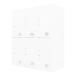  юридическое лицо ограничение Netforce FH-6-2-W-WH белый обувь запирающийся шкафчик 3 ряд 2 уровень 6 человек для ключ имеется стальной ( ширина 900mm) производитель прямая поставка 
