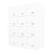  юридическое лицо ограничение Netforce FH-12-2-W-WH белый обувь запирающийся шкафчик 3 ряд 4 уровень 12 человек для ключ имеется стальной ( ширина 900mm) производитель прямая поставка 