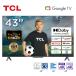 ƥ 43 ޡȥƥ TCL 43 TV GoogleTV 4K塼ʡ¢ W塼ʡ ७㥹ȵǽ¢ 43V6A ƥ  餷 ñ