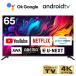 ƥ 65 վƥ CHiQ 65 TV 塼ʡ쥹ƥ ޡȥƥ ۿư 65V 4K 塼ʡ쥹 ̵LAN¢ Googleб JU65G7E