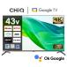  время ограничено отметка 10 раз! CHiQ Smart телевизор 43 модели телевизор Google TV 4K высокое разрешение HDR орнамент соответствует смартфон синхронизированный Google Play соответствует Google assistant соответствует JU43QM9SG