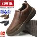 EDWIN Edwin спортивные туфли мужской туфли без застежки водонепроницаемый резиновые сапоги легкий . скользить casual спортивные туфли широкий 3E EEE боковой Zip мужчина обувь джентльмен обувь мужской обувь 