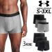  Under Armor боксеры 3 листов комплект мужской UNDERARMOUR UA Performance Tec 3 дюймовый нижний одежда 3 шт. комплект мужчина джентльмен для нижнее белье брюки /1387418