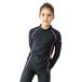  Nike Kids Rush Guard длинный рукав Junior девочка NIKE SWIM GIRLS школьный купальник ребенок ... для плавание одежда 120cm 130cm 140cm /1991064-003[ возвращенние товара не возможно ]