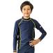  Nike Kids Rush Guard длинный рукав Junior мужчина NIKE SWIM BOYS школьный купальник ребенок ... для плавание одежда 120cm 130cm 140cm /1991071-026[ возвращенние товара не возможно ]