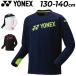  Yonex Junior свет футболка длинный рукав YONEX Kids одежда 130cm 140cm ребенок одежда детский разогрев рубашка теплоизоляция бадминтон теннис /31060J