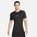  Nike мужской рубашка с коротким рукавом NIKE Nike Pro Dri-FIT тугой фитнес верх внутренний чёрный черный футболка нижний /FB7933-010[ возвращенние товара не возможно ]