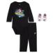  Nike baby одежда 3 позиций комплект 74-82cm новорожденный NIKE 3PC BOXY HOLIDAY GIFT SET в коробке | длинный рукав боди детский комбинезон длинные брюки носки бренд nike /NN1304