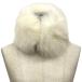  rare thing HERMES Hermes fox fur tippet muffler white aq9167