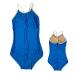  One-piece swimsuit blue made in Japan school swimsuit lady's Junior Kids girl school swimming pool 
