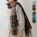  твид Mill TWEEDMILL Ram z шерсть проверка палантин muffler большой размер 70-190wp женский 2025aw новый продукт [ купон объект ]