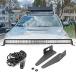 WSays Compatible with 2014-2022 Jeep Cherokee KL 42'' 240W Curved LED Light Bar and No Drilling Roof Upper Windshield Rails Mounting Brackets w/Wiring