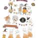 tokoro com gi...... Halloween .... хлопок наклейка /. вдавлено . кошка кошка осень рисунок прозрачный картон наклейка 