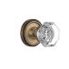Nostalgic Warehouse Classic Rosette with Waldorf Crystal Door Knob, Privacy - 