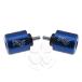 Blue Handle Bar End CNC R6 Engraved Weight Slider For Yamaha YZF 06-19 R1 Slug