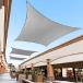Royal Shade 16' x 20' Gray Rectangle Sun Shade Sail Canopy Outdoor Patio Fabric Shelter Cloth Screen Awning - 95% UV Protection, 200 GSM, Heavy Du