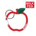 kalabina брелок для ключа Milkfed MILKFED APPLE CARABINER 103231054008 кольцо для ключей Apple зеленый красный 