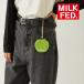  зеленый Apple Milkfed сумка брелок для ключа MILKFED APPLE POUCH 103254054008 ключ очарование Apple зеленый красный 