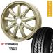 145/80R12 �ă^�C�� �z�C�[��4�{�Z�b�g YOKOHAMA Y356 80/78N (�y�����ԗp) BRANDLE-LINE �X�g�����W���[KST-9��(�S�[���h) 12�C���`