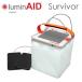 LuminAIDrumin помощь солнечный зарядка 6000mAh 600 люмен мобильный аккумулятор имеется солнечный &USB заряжающийся надувной LED фонарь Survivor скумбиря i балка 14081