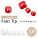 {500 листов ввод } foot для прозрачный искусственные ногти [ foot модель ]500 шт. комплект прозрачный искусственные ногти тренировка салон гель ногти накладные ногти 