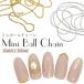  Mini мяч цепь [ Gold / серебряный ] первоклассный модель ногти цепь 1 шт. 0.8mm примерно 35cm мяч цепь точка цепь гель ногти Nailparts .