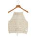 CLANE /klane: [ женский ]CROCHET CAMI KNIT TOPS : 10106-2333