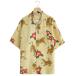 NIPOALOHA / �j�|�A���n �F SILK SHORT SLEEVE ALOHA SHIRT�q TIGER CAMELLIA / YELLOW �r �F N26-SSH01