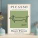  Sara te мама Picasso собака зеленый искусство постер A4 размер 21×30cm рама продается отдельно 