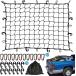 Kohree cargo net 90*120cm car luggage net roof net ceiling roof carrier Touring Net luggage falling prevention rubber elasticity trunk carrier for D ring 