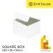 Z&amp;K( Z and Kei ) квадратное box белый (00-626) H65×90×90mm упаковка подарок 