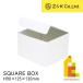 Z&amp;K( Z and Kei ) квадратное box белый (00-628) H90×125×130mm упаковка подарок 