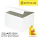 Z&amp;K( Z and Kei ) квадратное box белый (00-630) H115×165×165mm упаковка подарок 