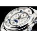  наручные часы Citizen производства Movement JMW TOKYO белый &amp; серебряный высокий класс moon phase натуральная кожа Rome цифра 100m водонепроницаемый тахеометр День отца подарок подарок 