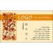  цвет дизайн визитная карточка магазин карта печать изготовление 100 листов Logo inserting возможно цветок orange elegant season009
