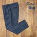 [ outlet ] g-stage Easy pants eminent elasticity jersey - Denim style stripe pin tuck beautiful legs adult stylish relax men's Father's day gift 